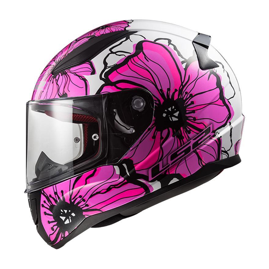 LS2 Helmet FF353 Rapid II Poppies