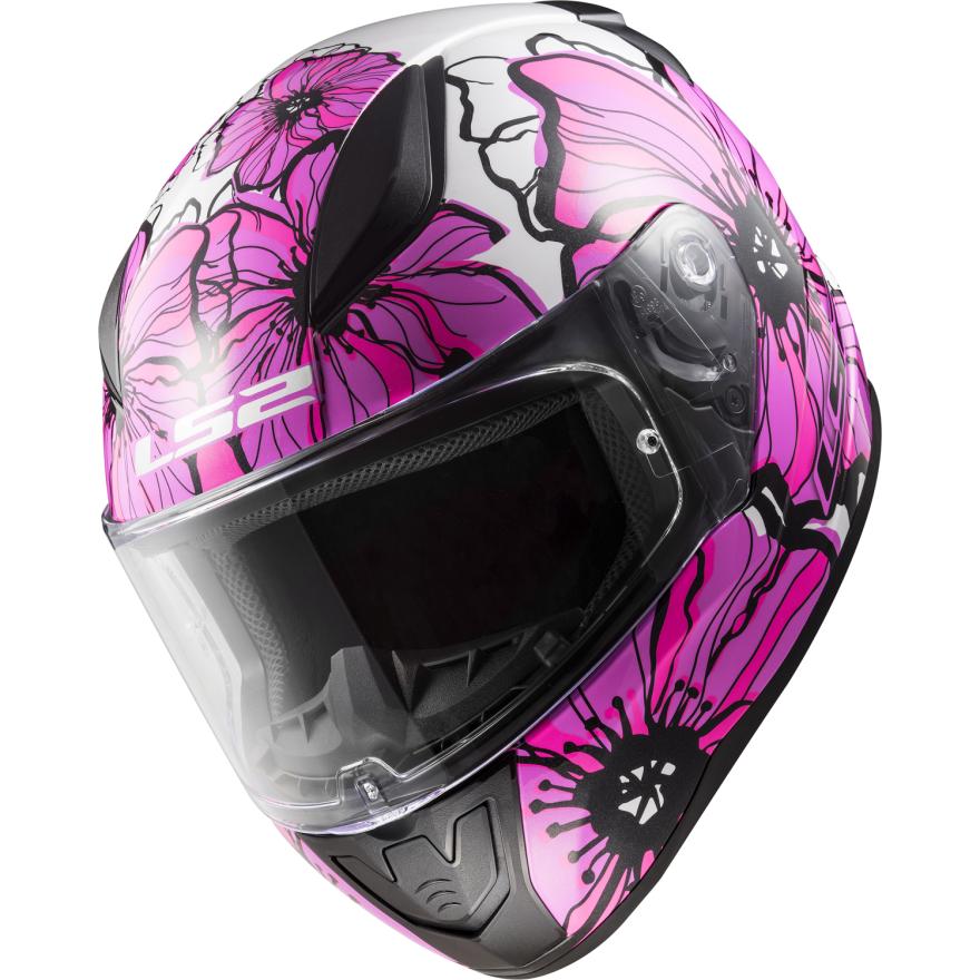 LS2 Helmet FF353 Rapid II Poppies